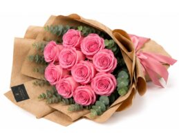 12 rosas rosa
