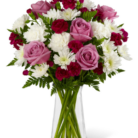 Arreglo de Rosas Rosas y Claveles Rojos