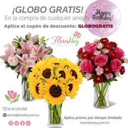 Promoción Especial: Envío de Flores con Globo Gratis en CDMX