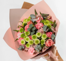Ramo Suspiro de Primavera | Rosas, Claveles y Crisantemos