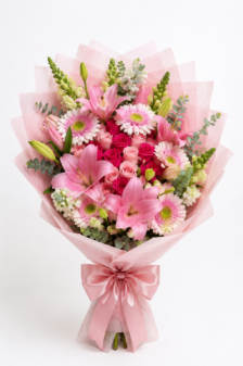 Ramo de Lilis, Gerberas y Rosas Premium